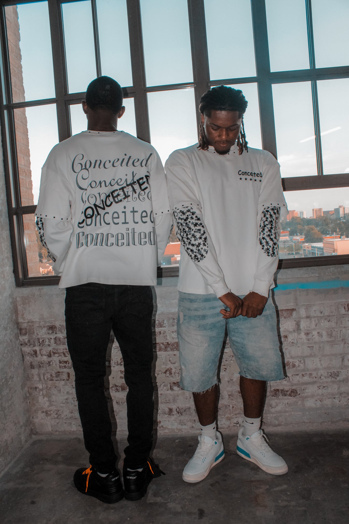“Shiner” Black Layered Tee