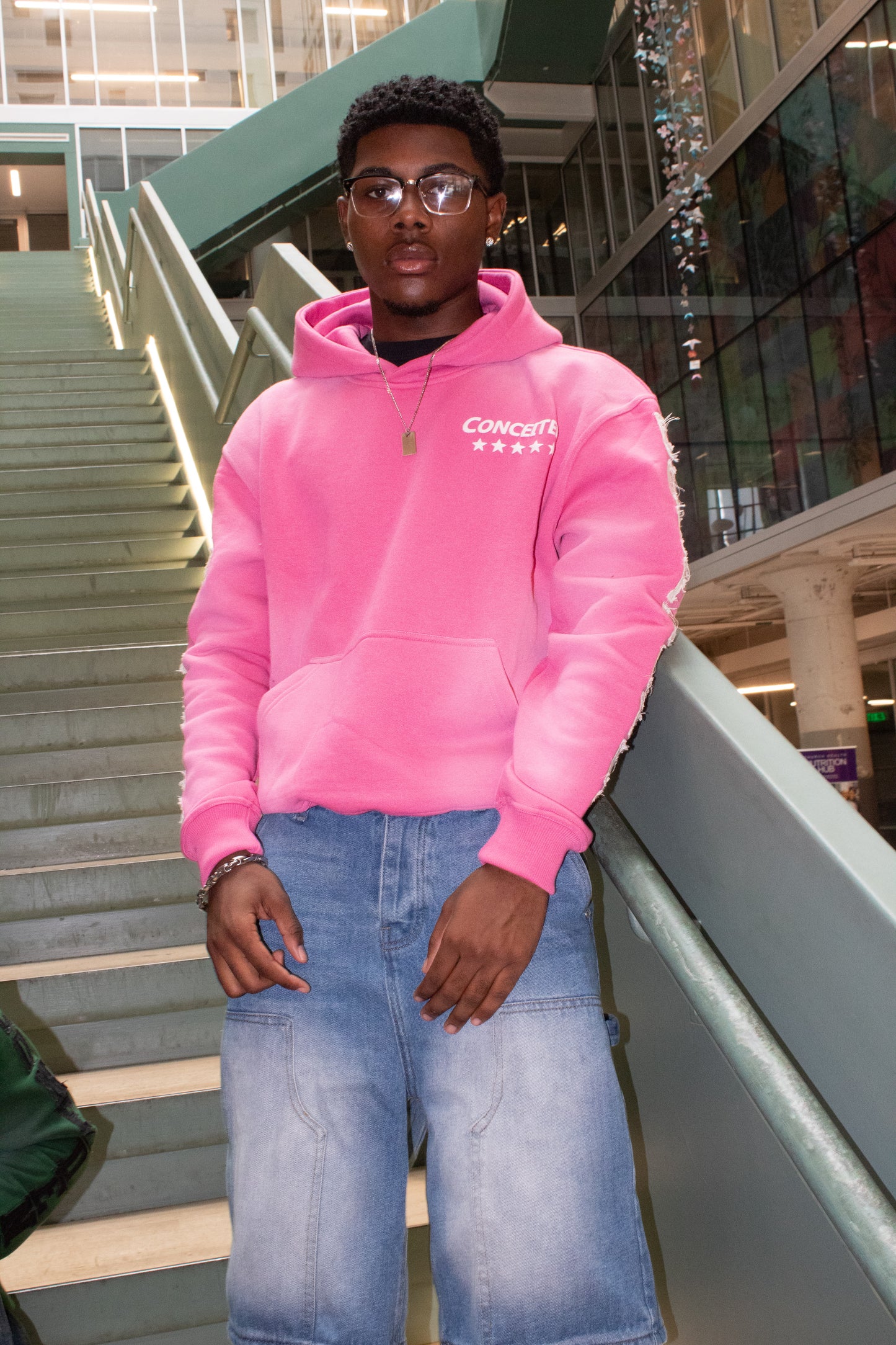 "5 Star" Hot Pink Hoodies